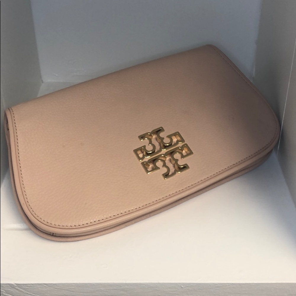 Tory Burch Blush Clutch with strap